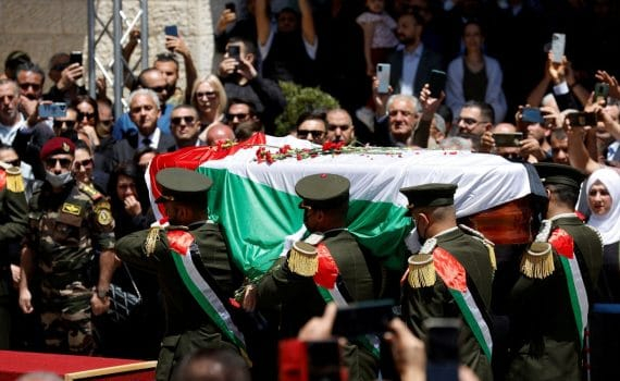 Obsèques de la Palestinienne Shireen Abu Akleh