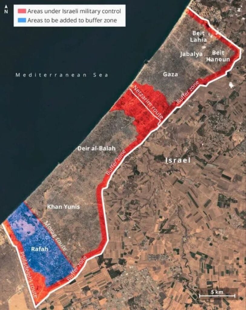 Israël s'apprête à ajouter Rafah à la zone tampon, également appelée « Kill Zone ».