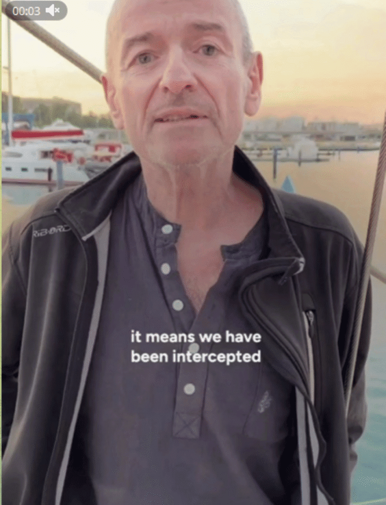 Pascal Maurieras : membre de la Flottille Madleen qui a écrit une lettre alors qu’il était emprisonné