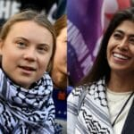 La Freedom Flotilla, avec Rima Hassan et GretaThunberg, a pris la mer, pour acheminer de l’aide humanitaire à Gaza, suite au blocus Israélien La Freedom Flotilla, avec Rima Hassan et GretaThunberg, a pris la mer, pour acheminer de l’aide humanitaire à Gaza, suite au blocus Israélien.