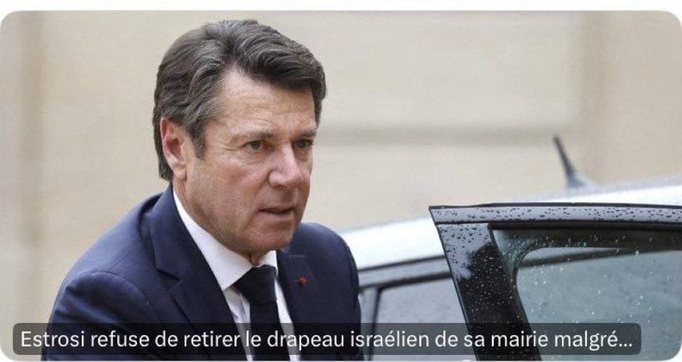Estrosi ne veut pas retirer le drapeau israélien de sa mairie, malgré la sommation du préfet