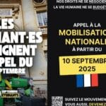 10 septembre 2025 : appel à un blocage de la France pour dénoncer les injustices sociales 10 septembre 2025 : appel à un blocage de la France pour dénoncer les injustices sociales