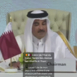L'émir de l'État du Qatar, Tamim ben Hamad ben Khalifa Al Thani, lors du sommet d'urgence arabo-islamique à Doha L'émir de l'État du Qatar, Tamim ben Hamad ben Khalifa Al Thani, lors du sommet d'urgence arabo-islamique à Doha