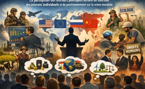 La perception des discours politiques diffère en fonction des intérêts individuels et du positionnement sur la scène mondiale