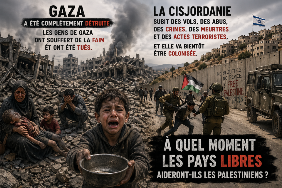 La tragédie de Gaza et la réalité de la Cisjordanie : un appel à l'aide