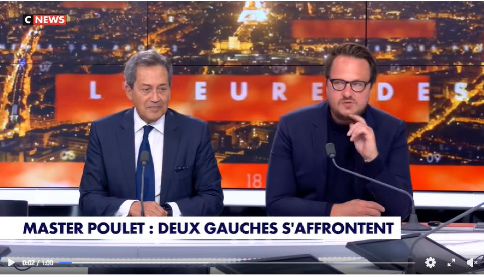 Réactions aux déclarations racistes formulées par Geoffroy Lejeune sur CNews : les stéréotypes xénophobes connaissent une progression inquiétante en France