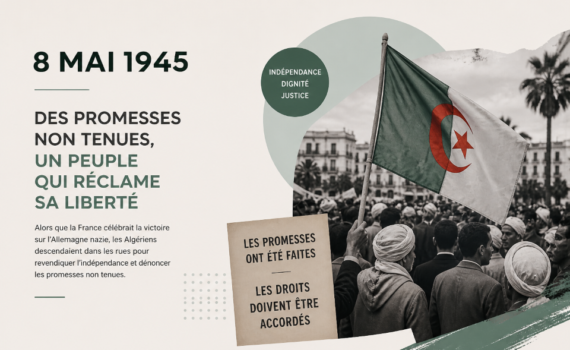 L'accord entre le général de Gaulle et les Algériens musulmans sur l'autonomie de l'Algérie vole en éclats le 8 mai 1945