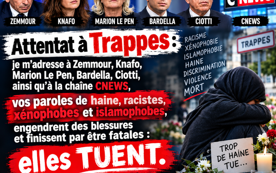 À Trappes et partout ailleurs, faire reculer la haine