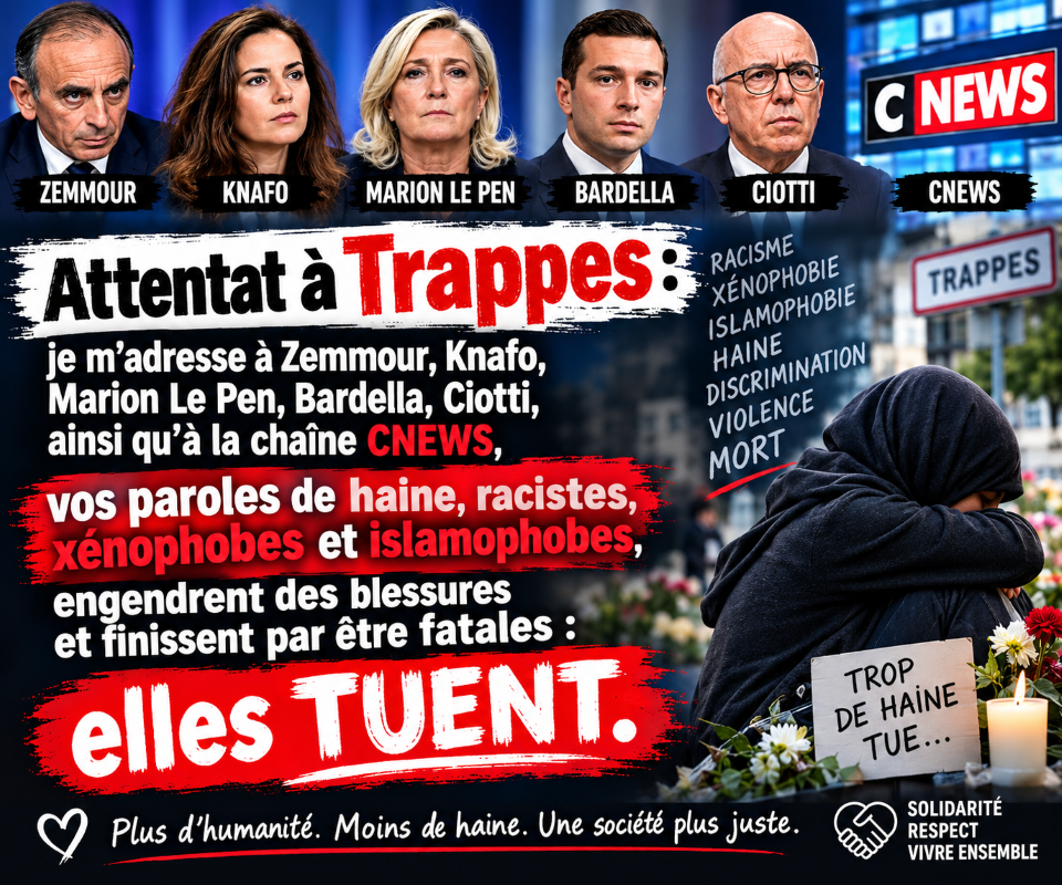 À Trappes et partout ailleurs, faire reculer la haine